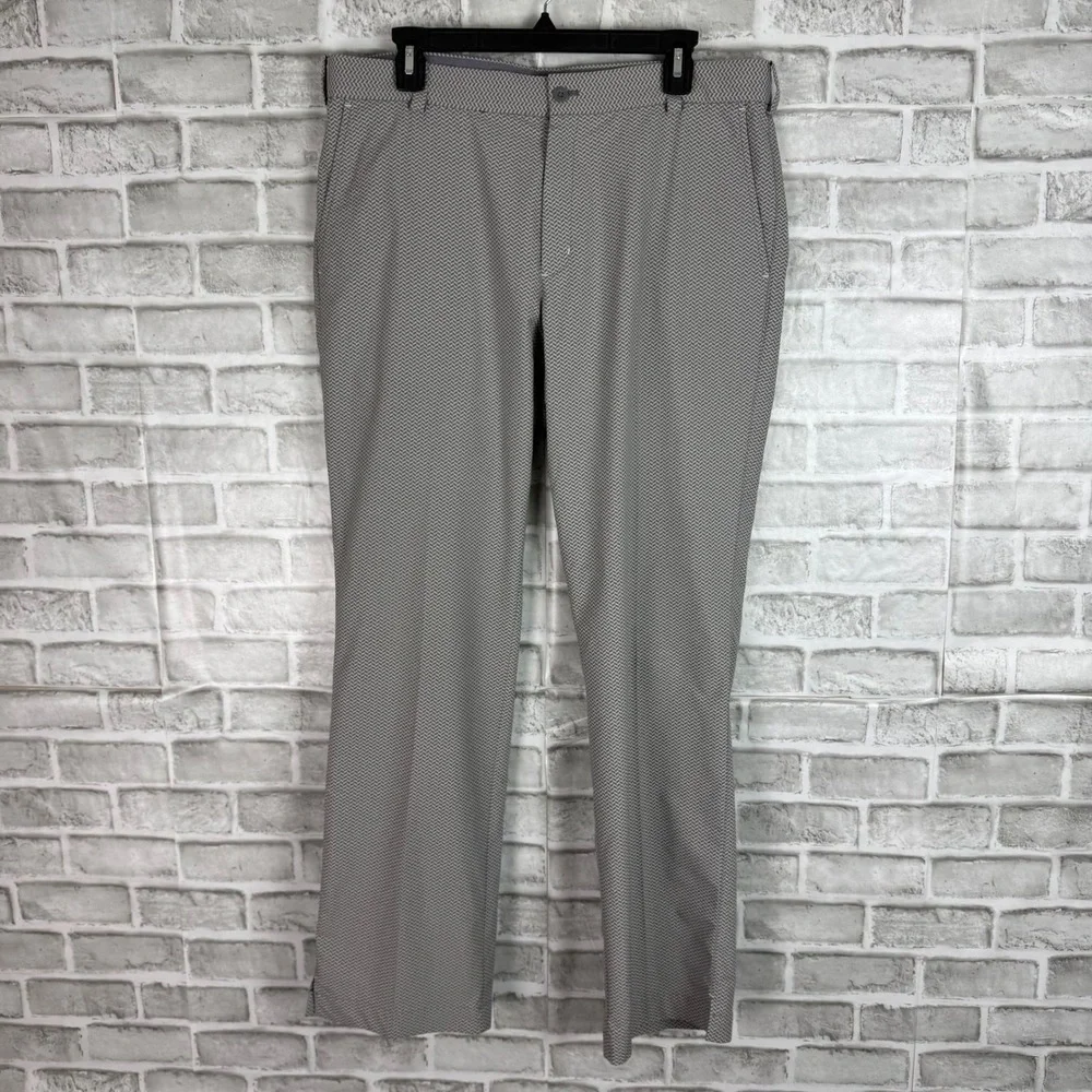 Nike Golf Tour Performance Dri-FIT Pants Mens 35 x 32 Grey Chevron 483599-082